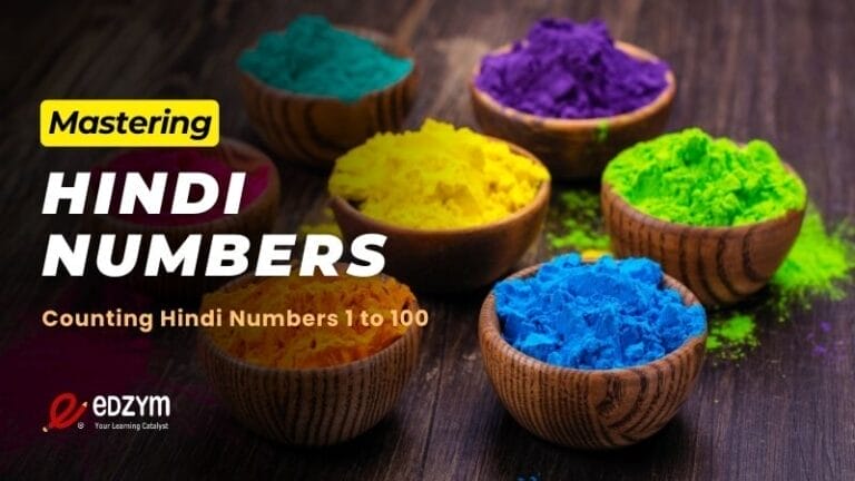 Hindi numbers - the Hindi numerals system