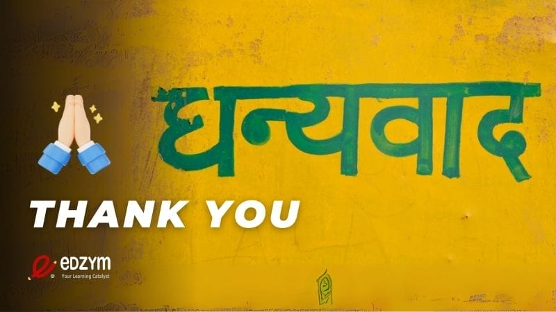 Thank you in Hindi