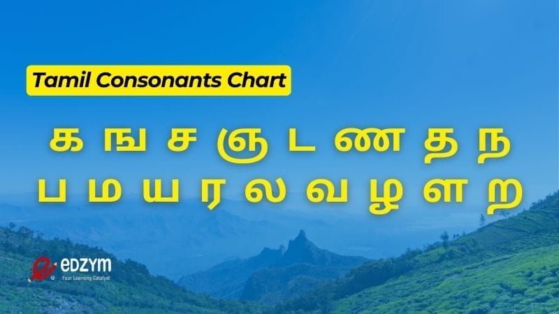 Tamil Consonants Chart